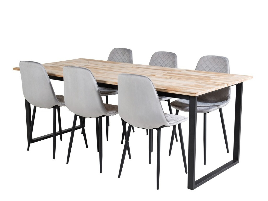 Essgruppe Dallas 1645 (Grau + Schwarz)