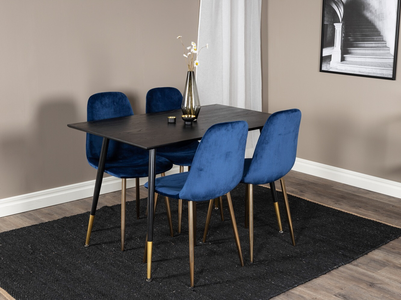 Essgruppe Dallas 1693 (Blau + gold)