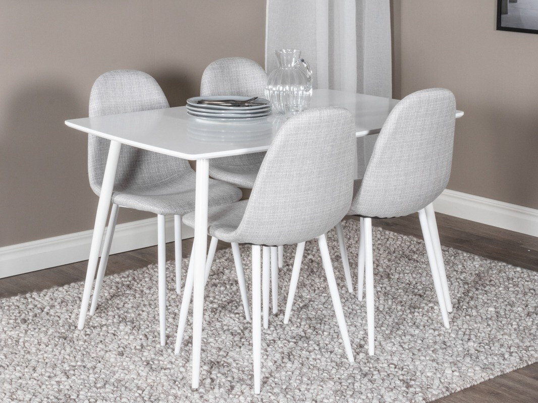 Essgruppe Dallas 2040 (Weiß + Hellgrau)
