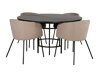 Essgruppe Dallas 2381 (Schwarz + Beige)