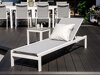 Garten-Loungesessel Dallas 2314 (Weiß + Grau)