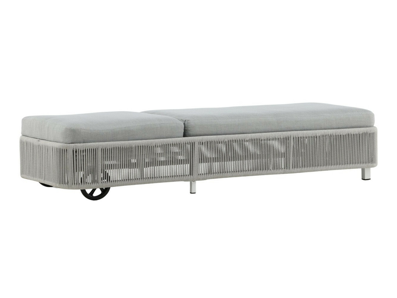 Garten-Loungesessel Dallas 2320 (Grau + Weiß)