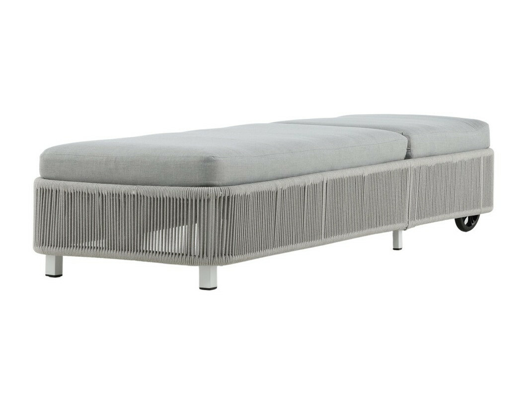 Garten-Loungesessel Dallas 2320 (Grau + Weiß)