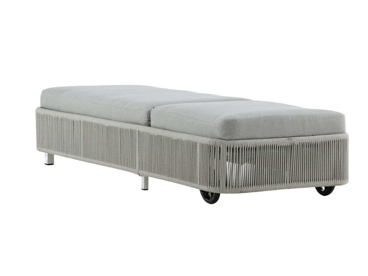 Garten-Loungesessel Dallas 2320 (Grau + Weiß)