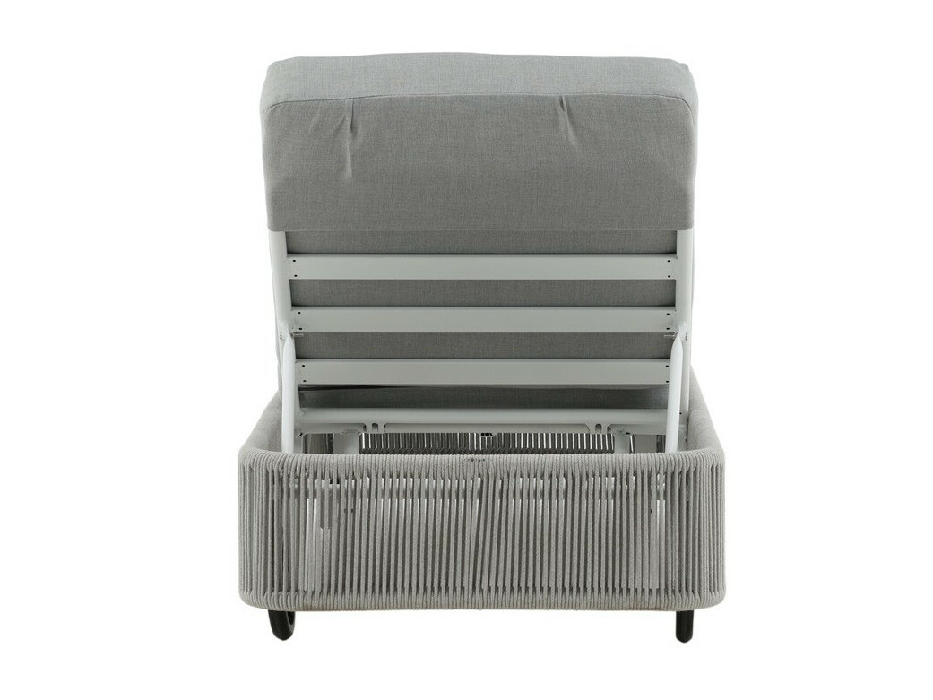 Garten-Loungesessel Dallas 2320 (Grau + Weiß)