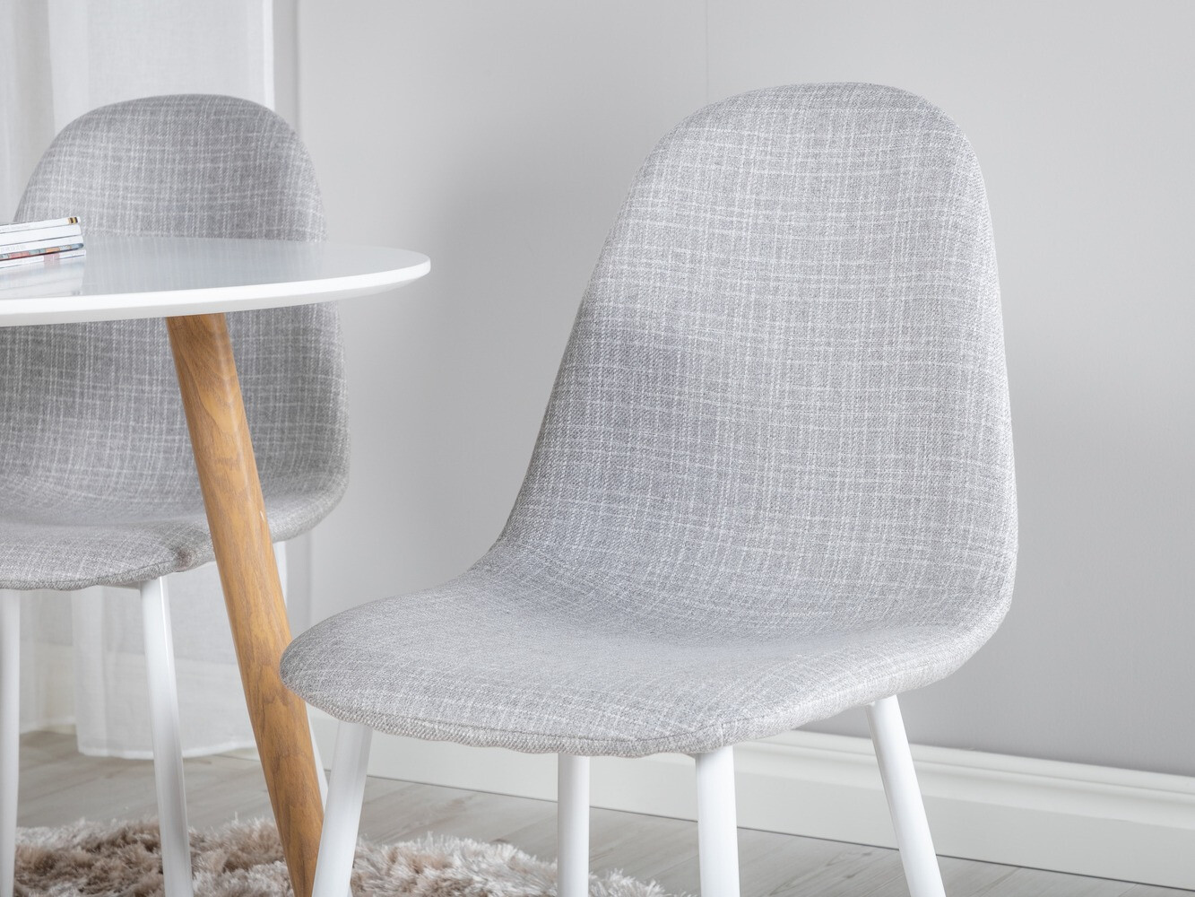 Essgruppe Dallas 291 (Hellgrau + Weiß)