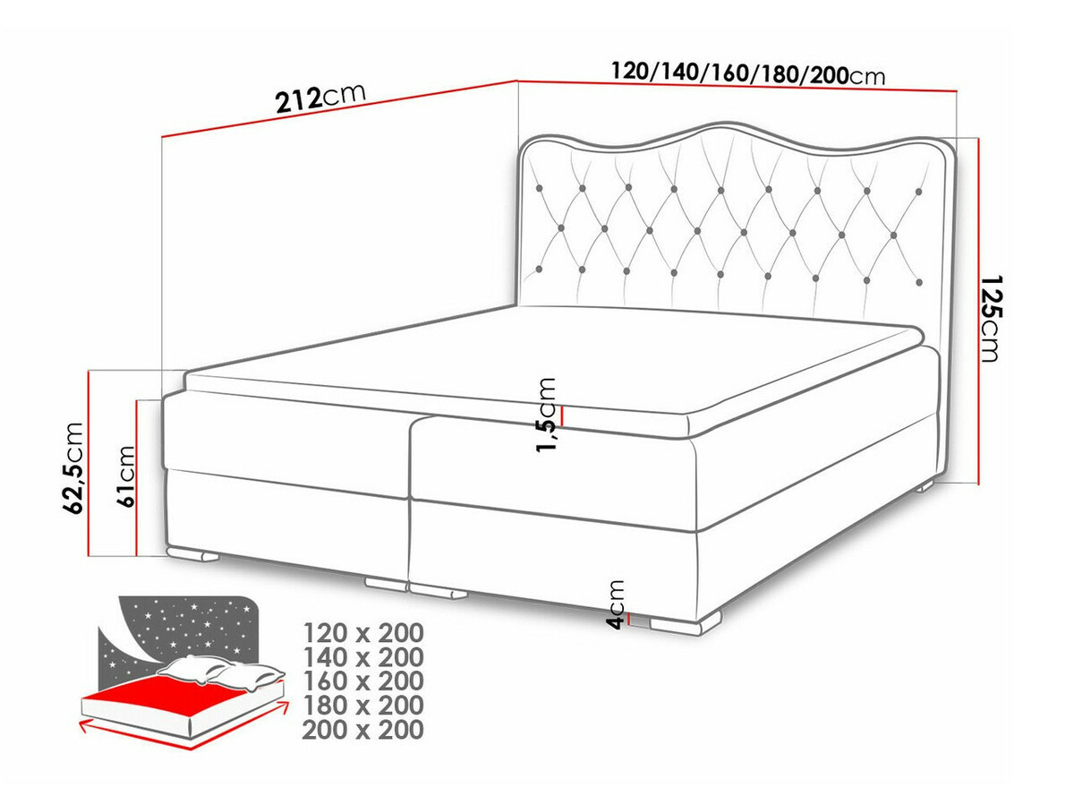 Boxspringbett Tectum (Soft 020)