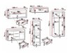 Wohnzimmer-Sets Deldale 115 (Artisan Eichenholzoptik + Grau)