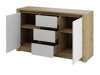 Wohnzimmer-Sets Deldale 115 (Artisan Eichenholzoptik + Grau)