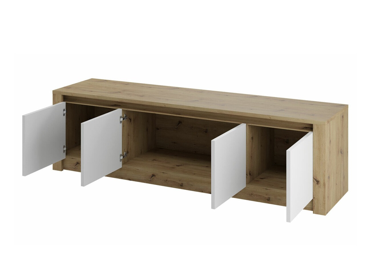 Schlafzimmer-Set Deldale 118 (Artisan Eichenholzoptik + Grau)