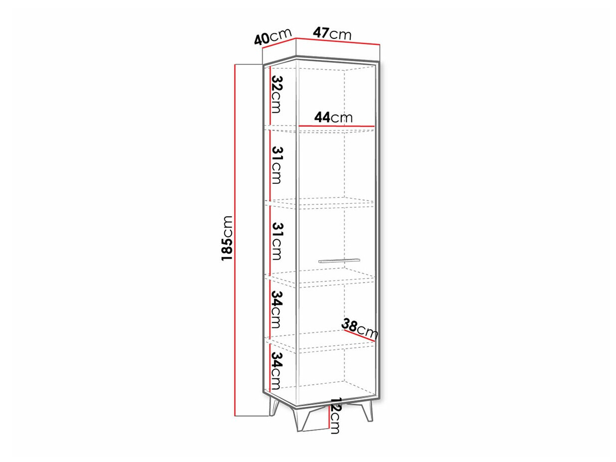 Regal Avimora 105 (Walnussholzoptik)