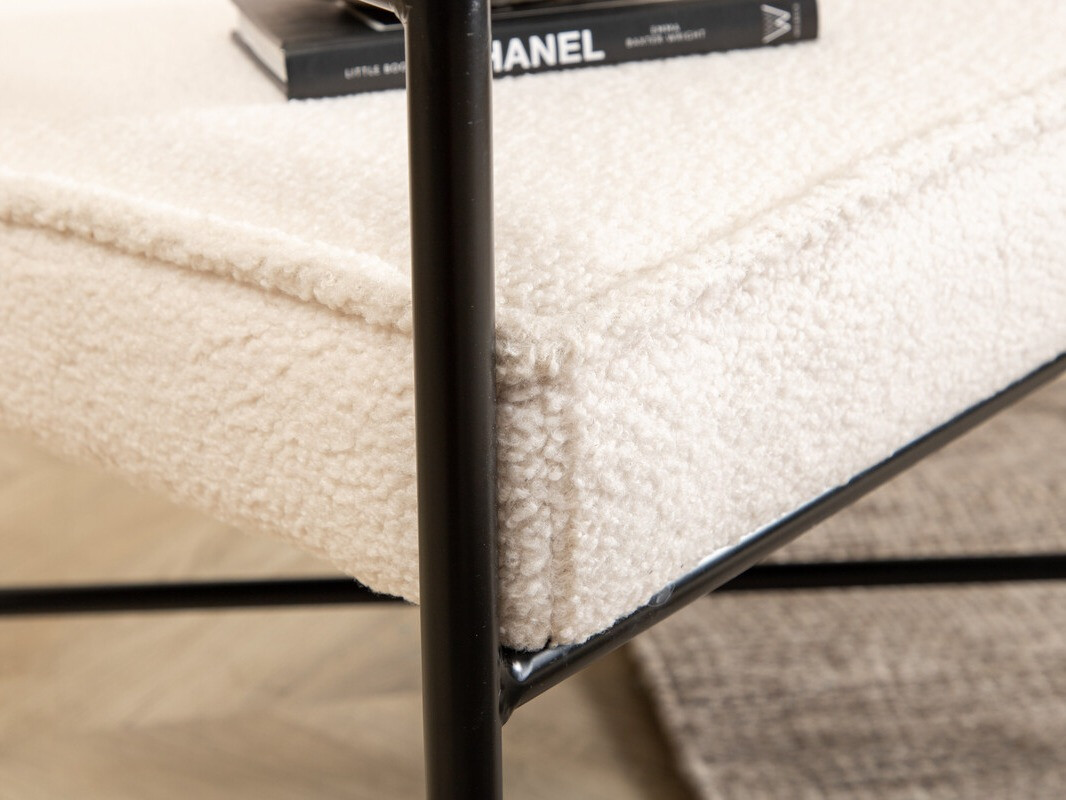 Sessel Dallas 1707 (Cremefarben + Schwarz)