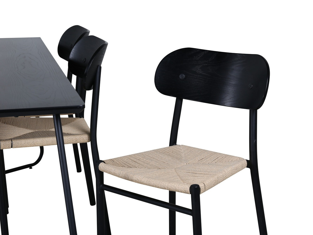 Essgruppe Dallas 2716 (Schwarz + Hellbraun)