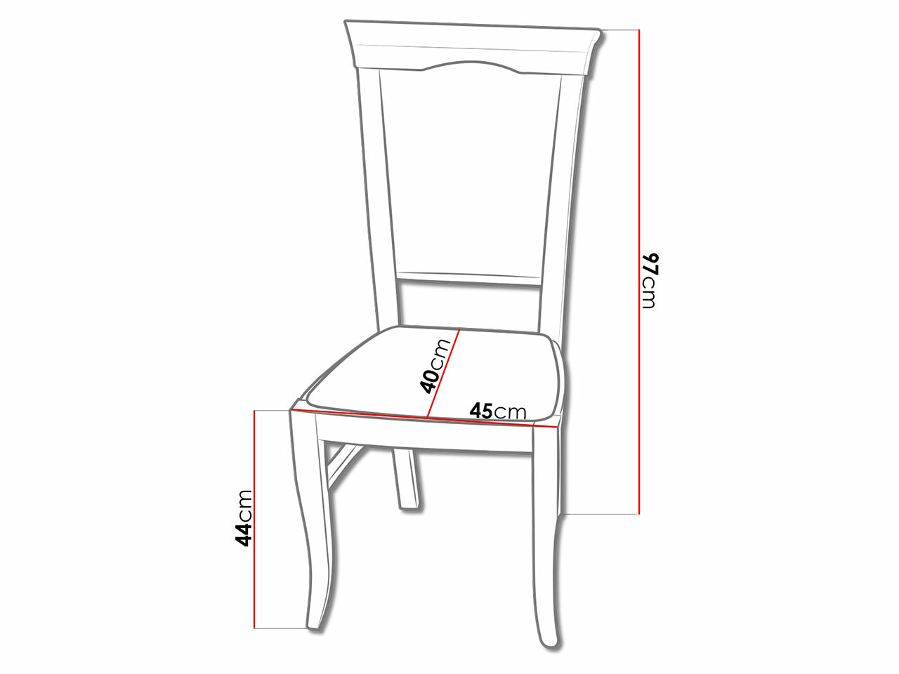 Stuhl Sparks 157 (Nussholzoptik)
