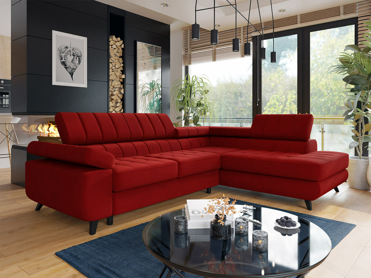 Ecksofa Comfivo Agnus (Venus Velvet 2926)