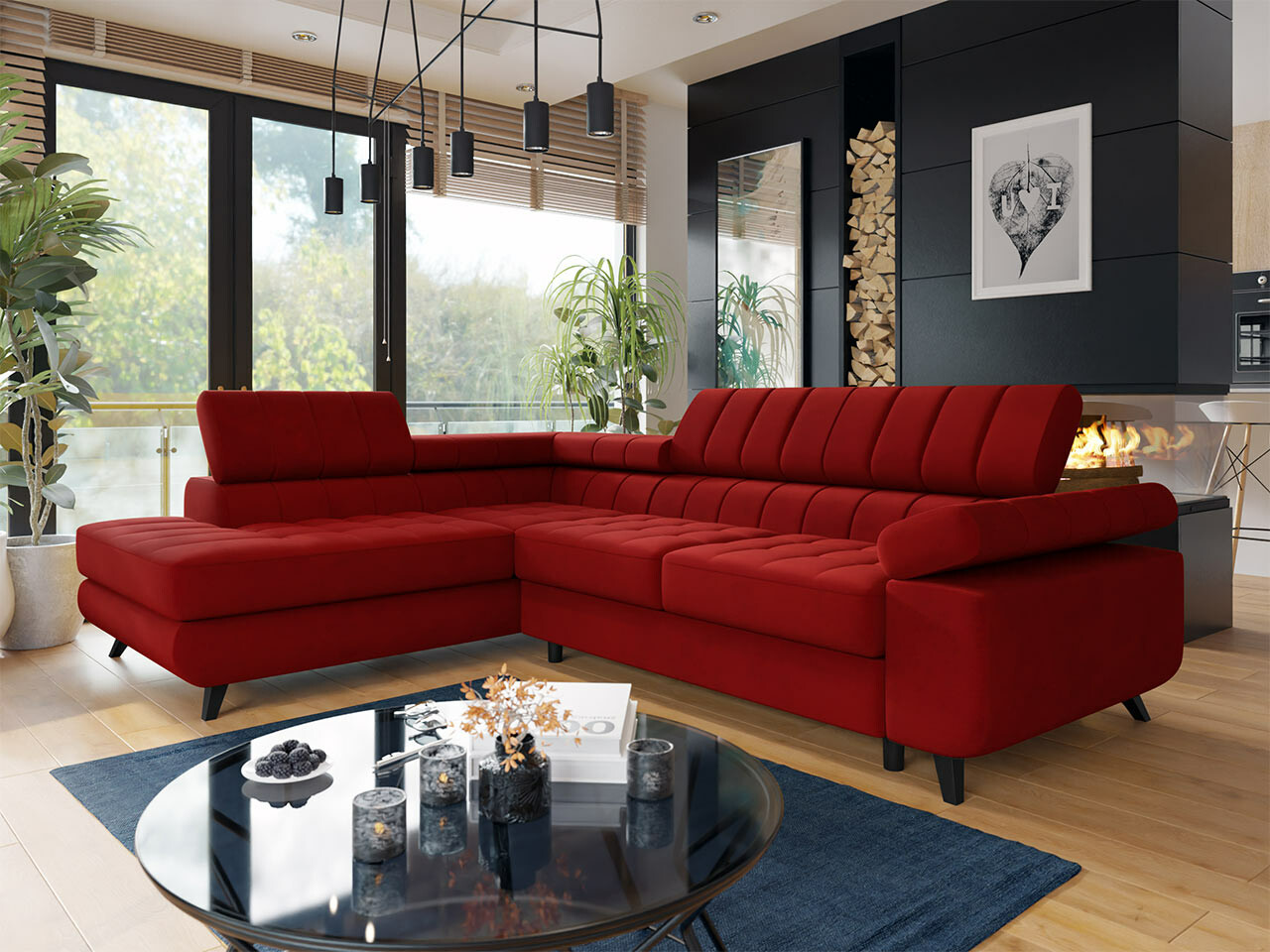 Ecksofa Comfivo Agnus (Venus Velvet 2926)