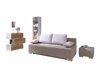 Wohnzimmer-Sets Providence H119 (Weiß + Goldene Eichenholzoptik)