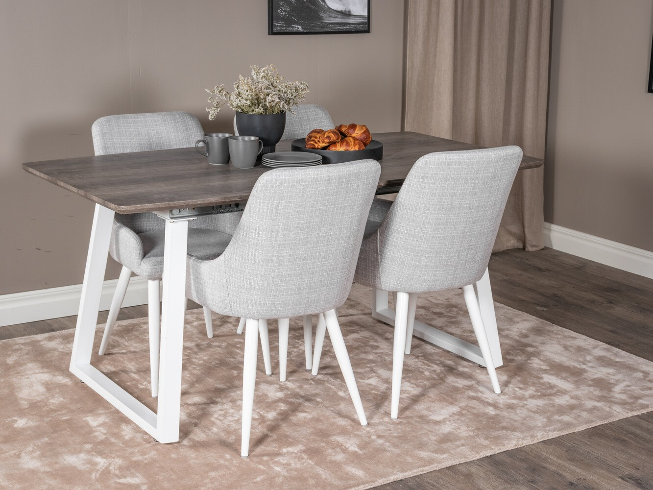 Essgruppe Dallas 1978 (Weiß + Hellgrau)