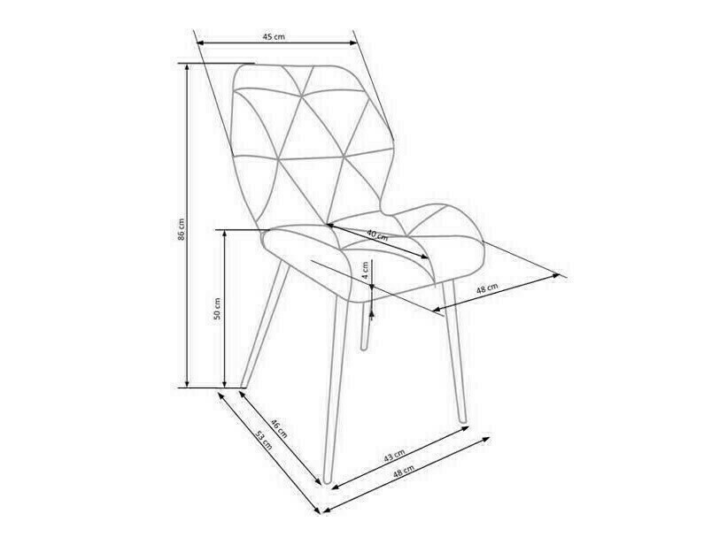Stuhl Houston 1234 (Dunkelblau)