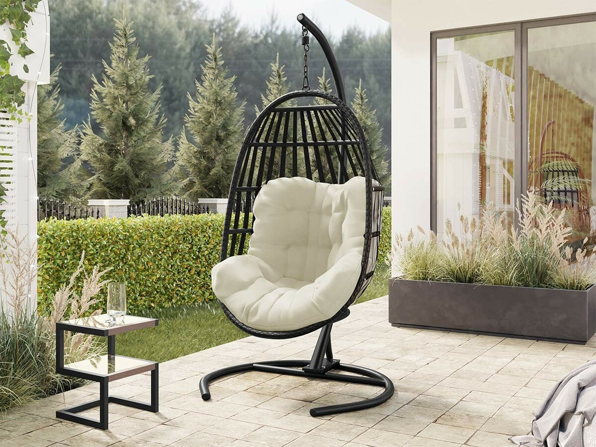 Hängesessel Comfivo 342 (Schwarz + Cremefarben)