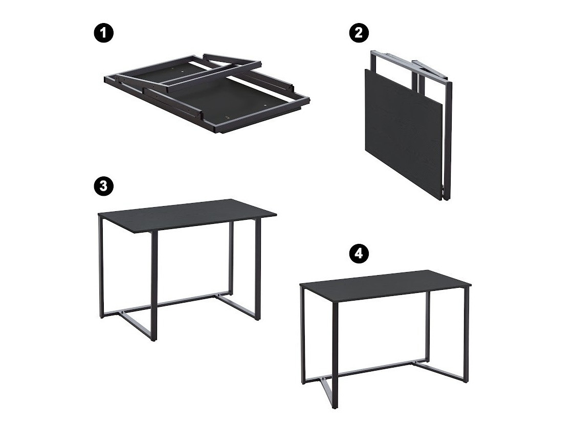 Bürotisch Indianapolis 108 (Schwarz)