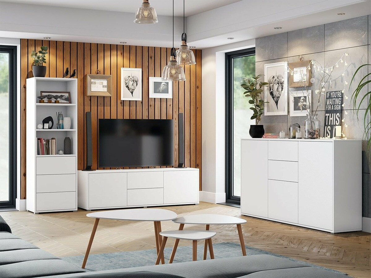 Wohnzimmer-Sets Comfivo Tutela III (Weiß)