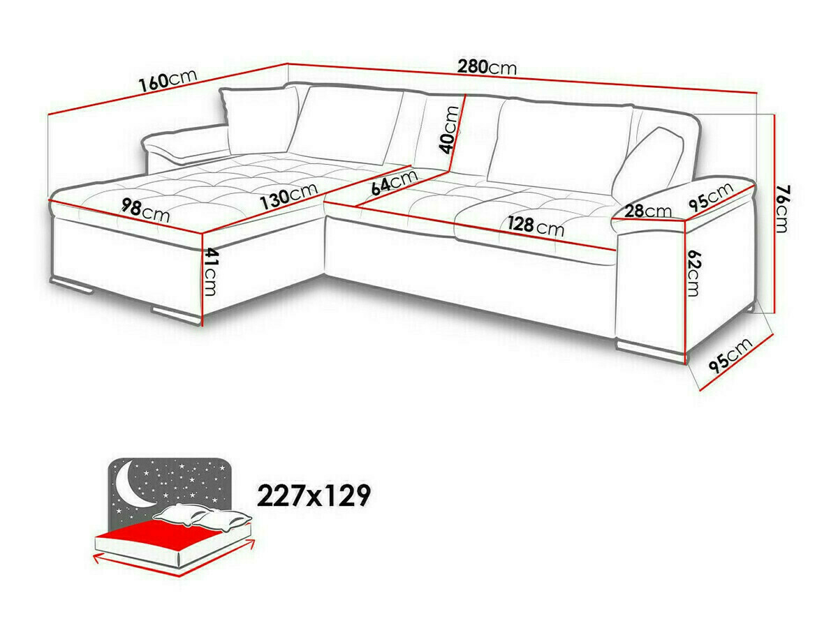 Ecksofa Comfivo Mica (Poso 01)