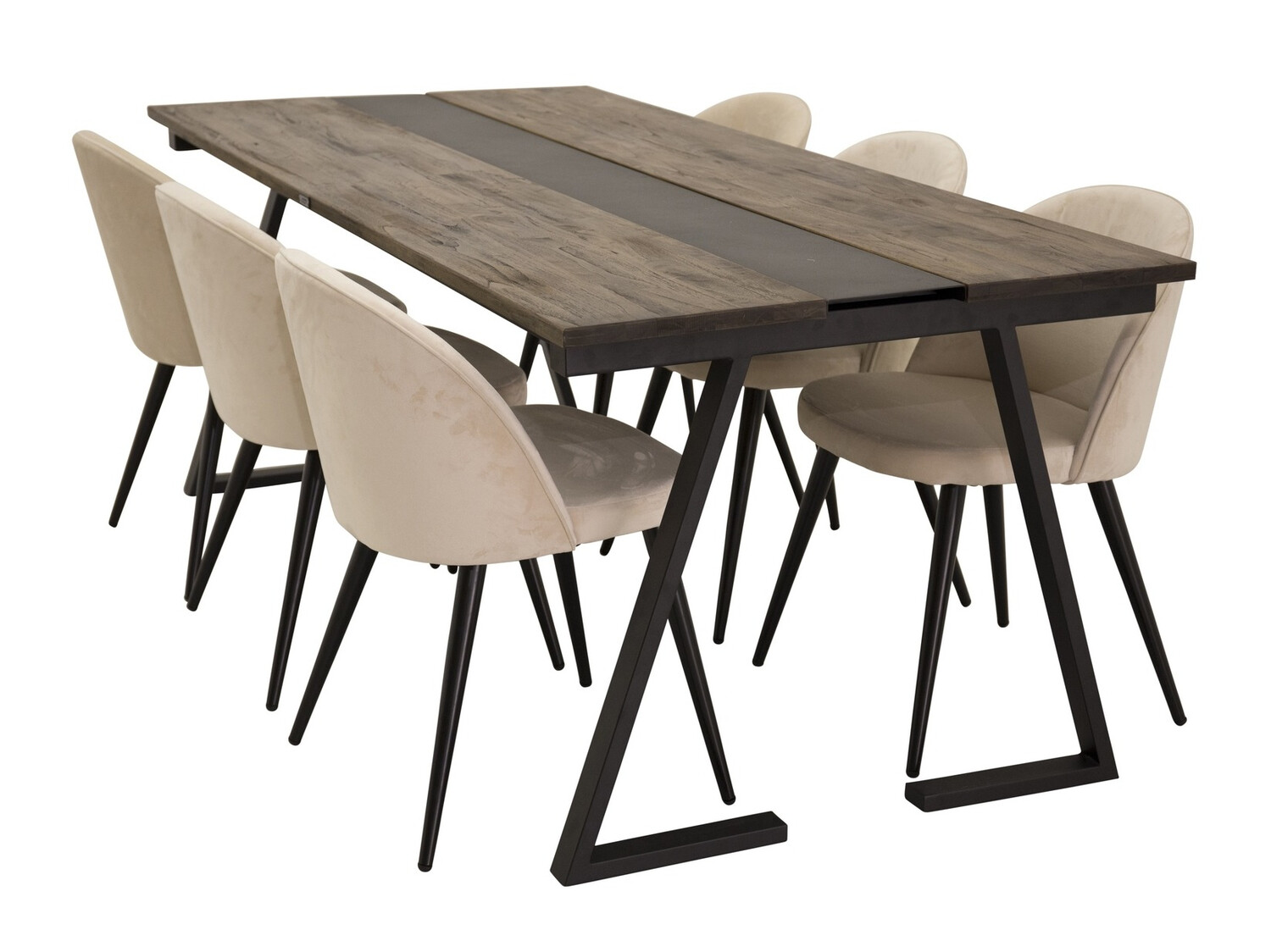 Essgruppe Dallas 1944 (Cremefarben + Schwarz)