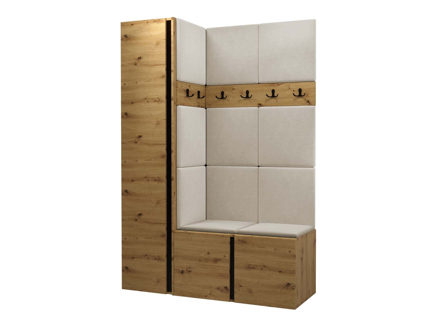 Flurgarnitur Pinis IX (Artisan Eichenholzoptik)