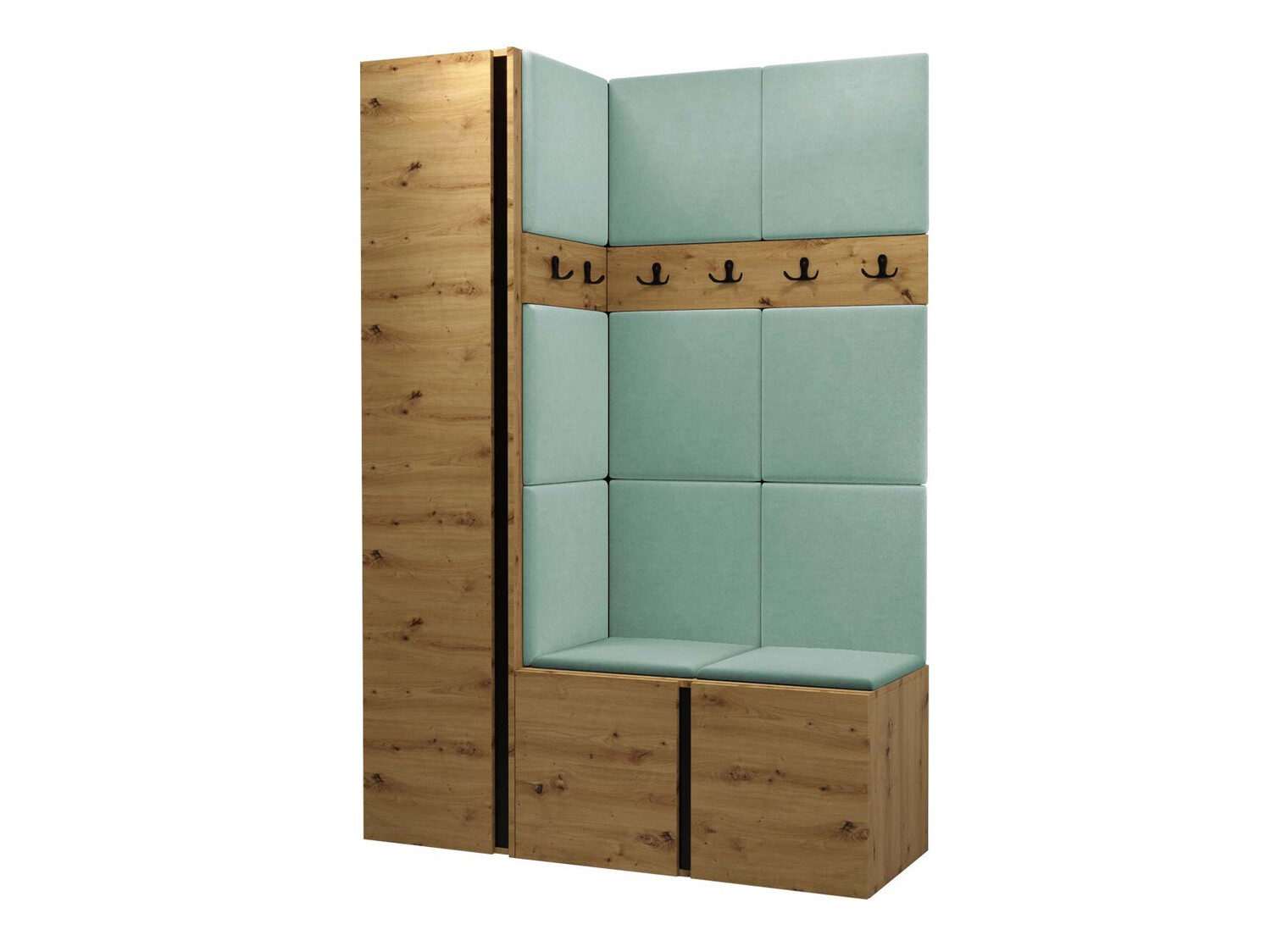 Flurgarnitur Pinis IX (Artisan Eichenholzoptik)