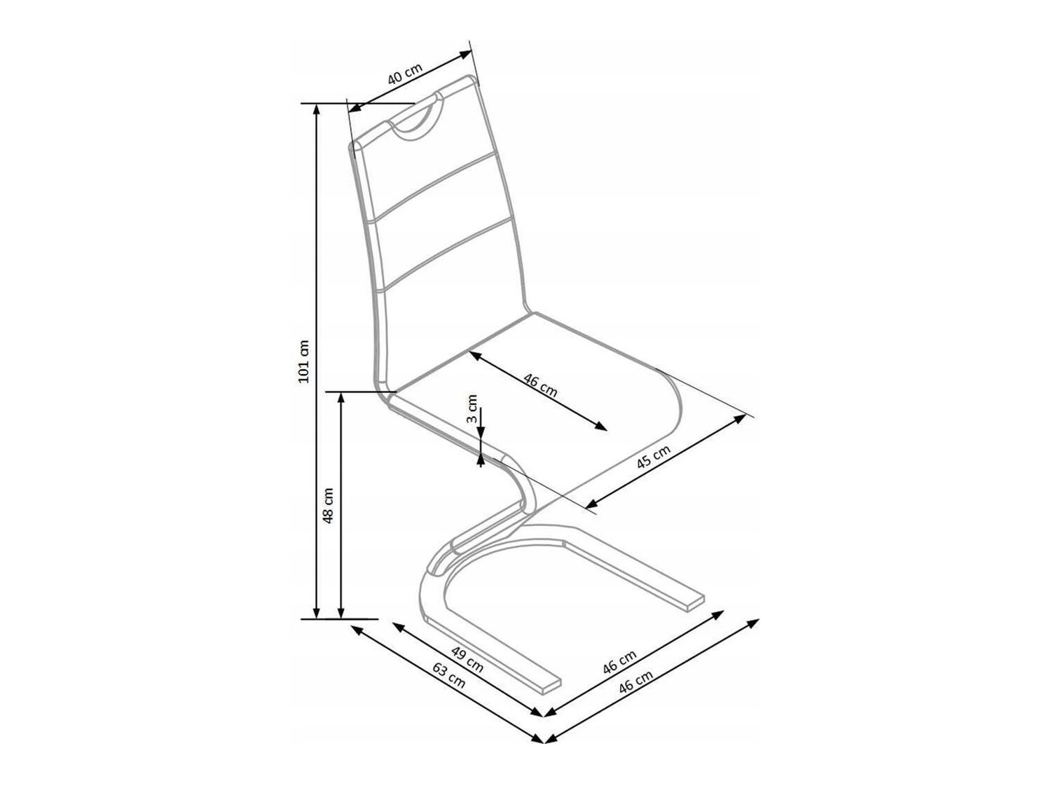 Stuhl Houston 250 (Weiß)