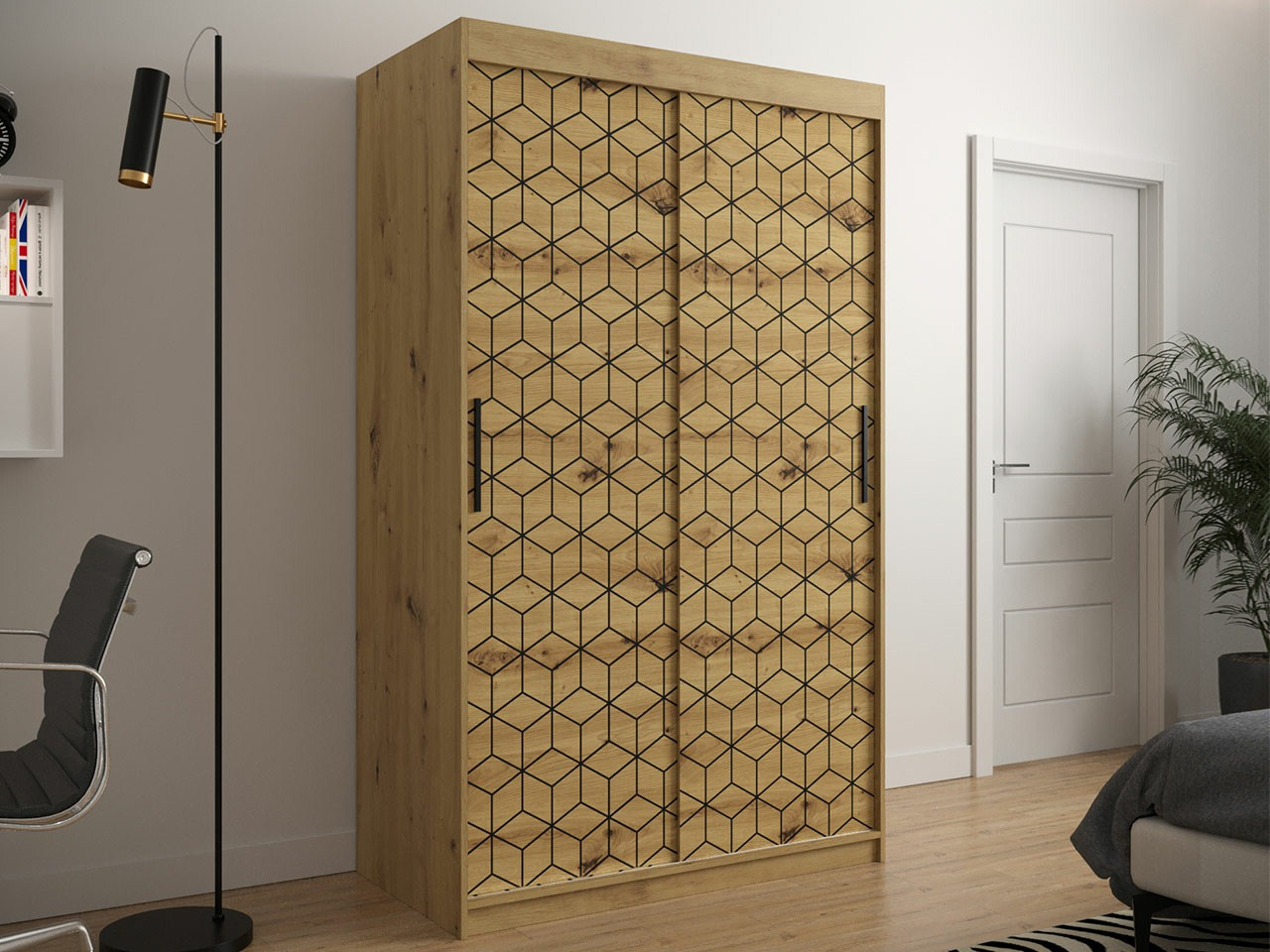 Kleiderschrank Hartford 281 (Artisan Eichenholzoptik)