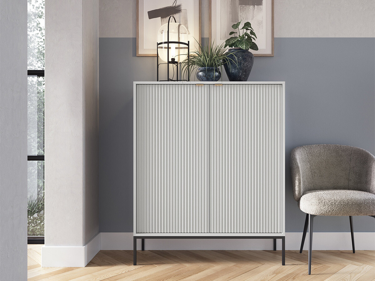 Sideboard Lima L101 (Grau + Schwarz)