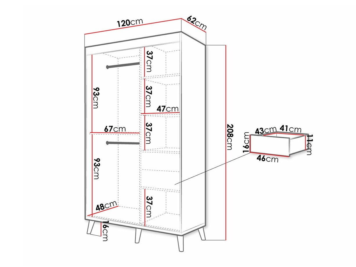 Kleiderschrank Hartford 294