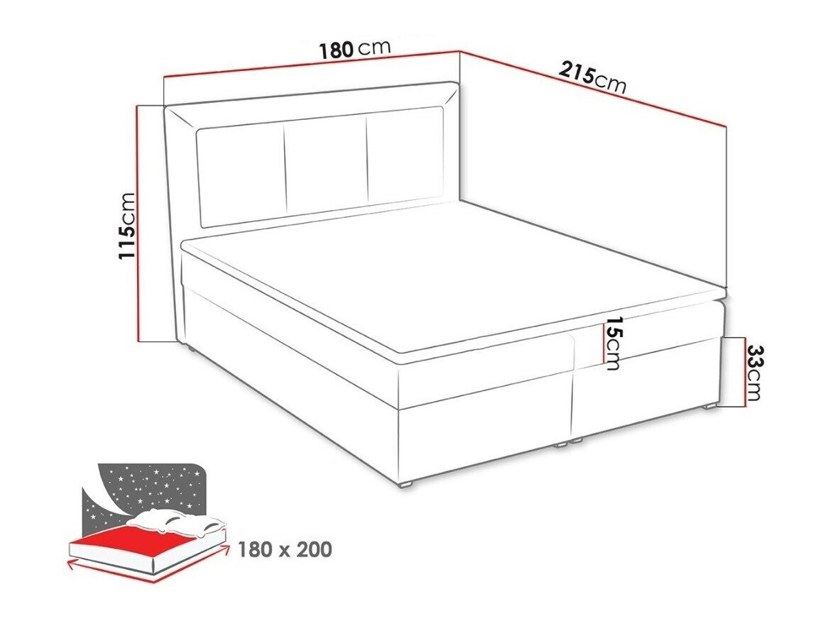 Boxspringbett Pomona 114 (Victoria 14 866)
