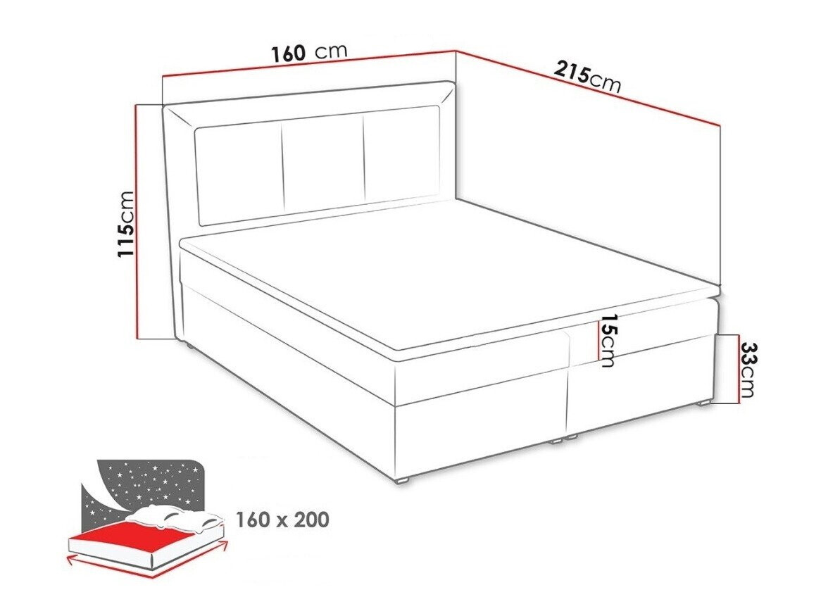 Boxspringbett Pomona 114 (Victoria 14 868)