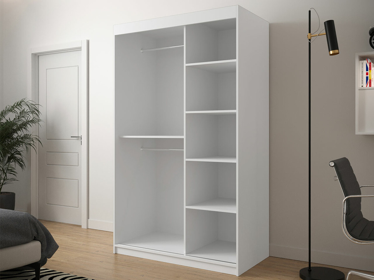 Kleiderschrank Hartford 308 (Schwarz + Artisan Eichenholzoptik)