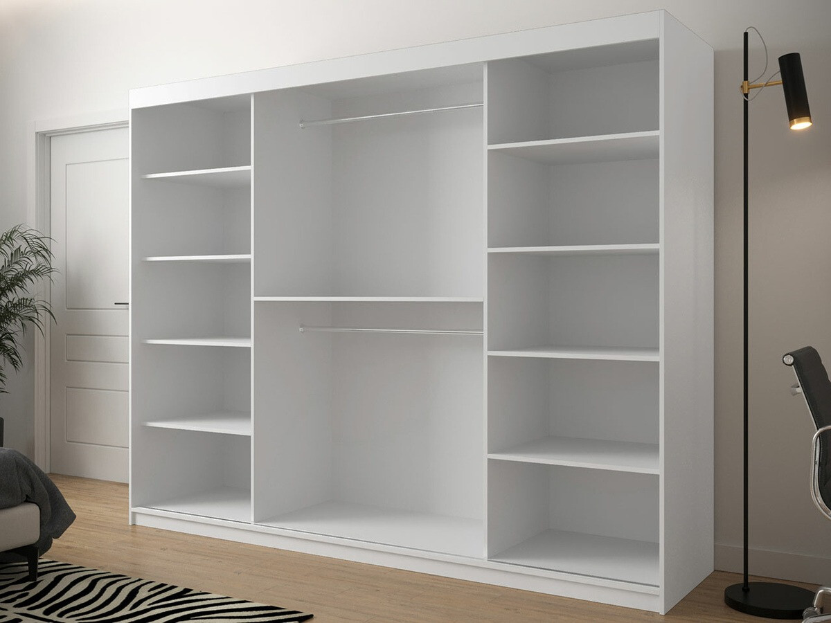 Kleiderschrank Hartford 317 (Schwarz + Artisan Eichenholzoptik)