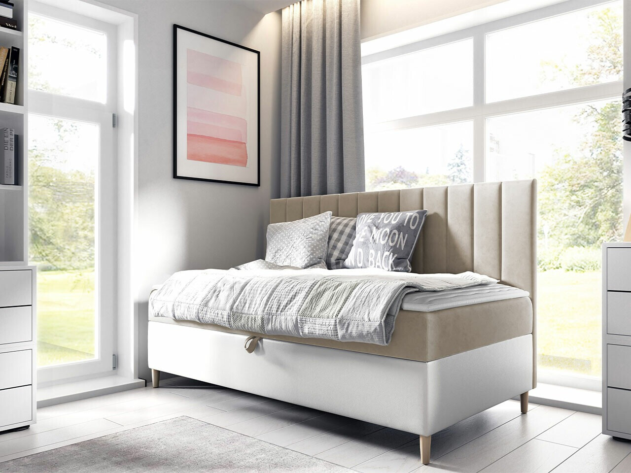 Boxspringbett Lucus I (Soft 017 + Fresh 1)