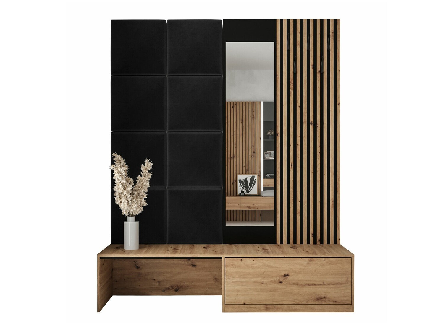 Flurgarnitur Fabor (Artisan Eichenholzoptik + Manila 18)