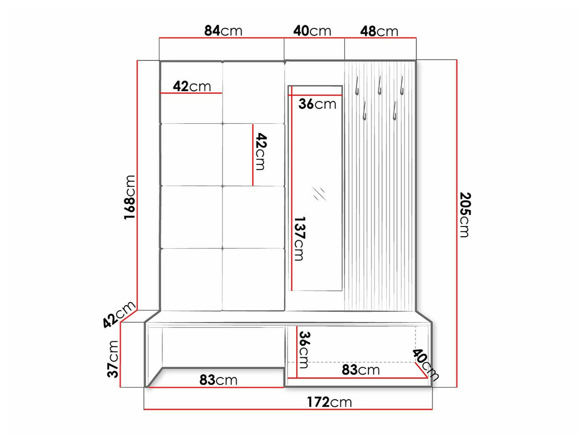 Flurgarnitur Fabor (Artisan Eichenholzoptik + Soft 011)