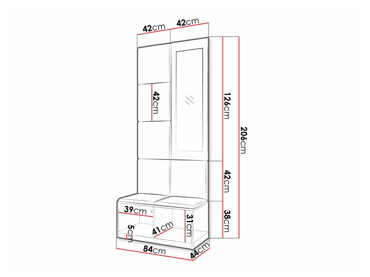 Flurgarnitur Hartford 319 (Artisan Eichenholzoptik + Manila 18)