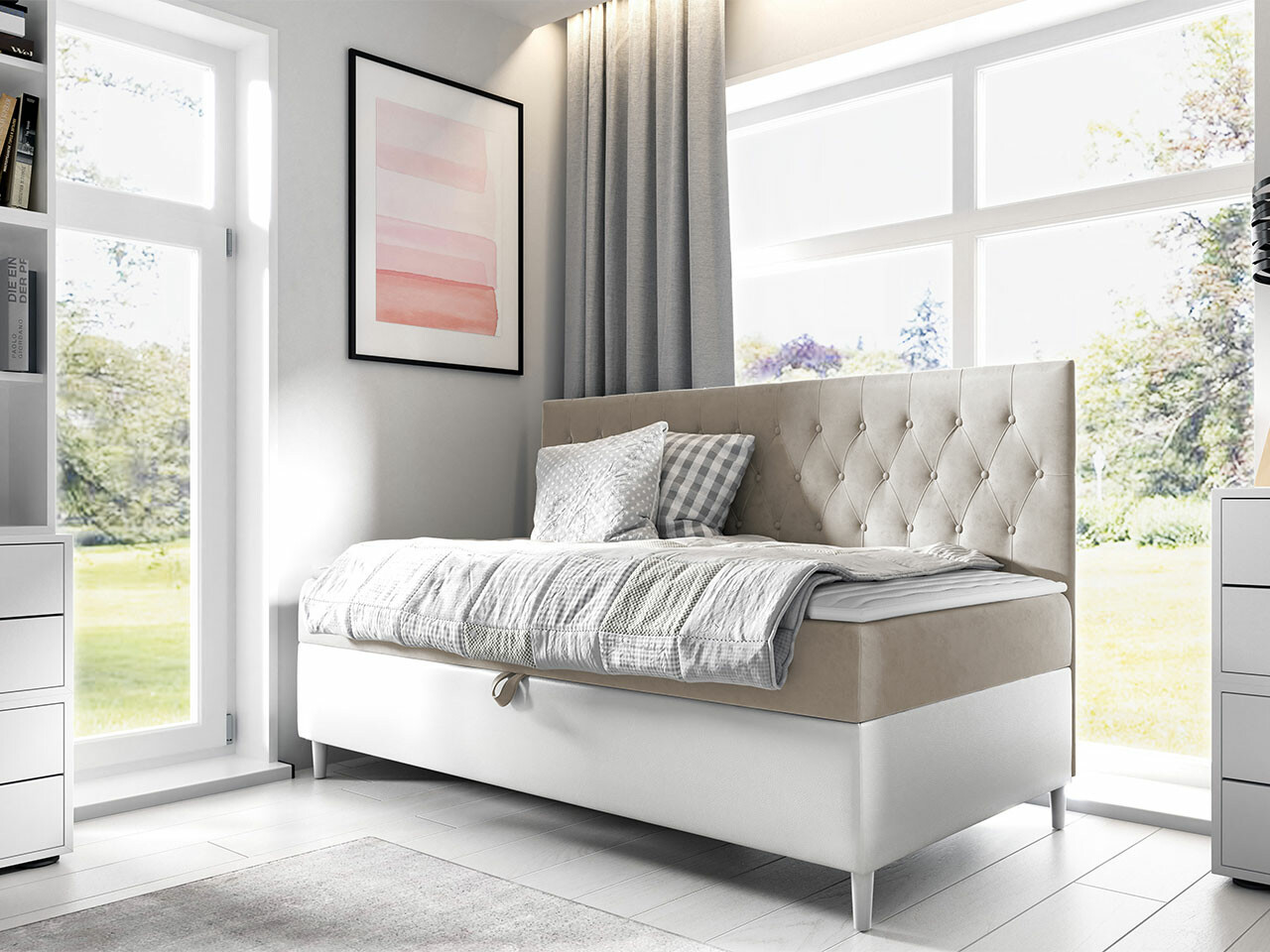 Boxspringbett Baltimore 166 (Soft 017 + Fresh 1)