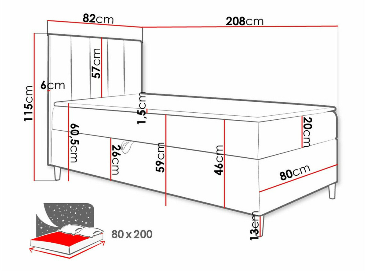 Boxspringbett Lucus VI (Soft 017 + Fresh 12)