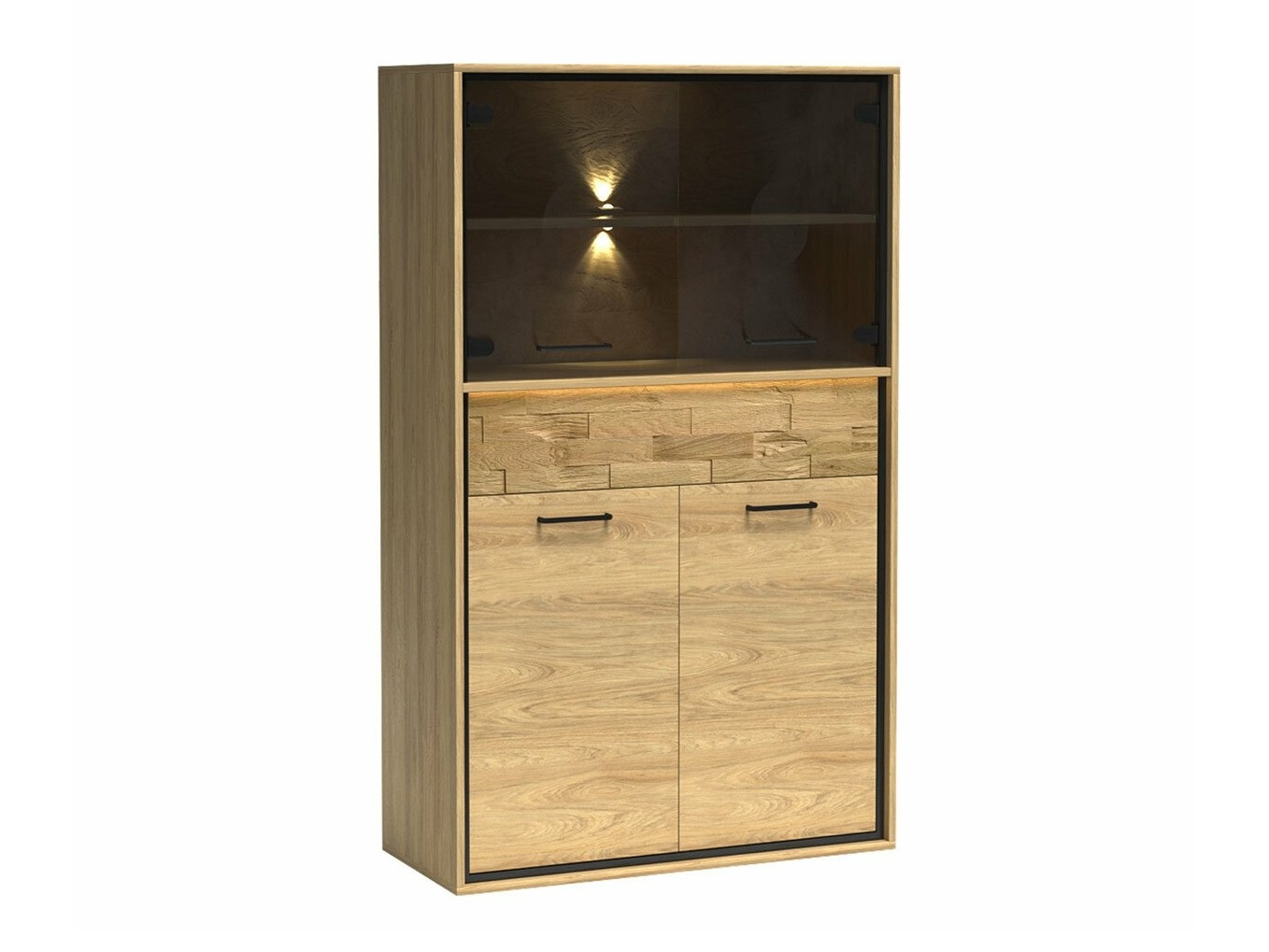 Regal Etrmoni 107 (Helles Holz + Eichenholzoptik)