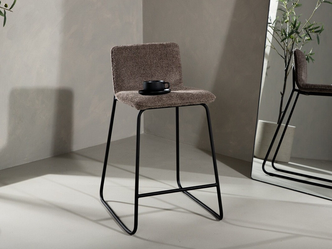 Barstuhl Dallas 3235 (Dunkelgrau + Schwarz)