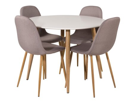 Essgruppe Dallas 291 (Grau + Eichenholzoptik)