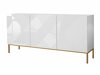 Sideboard Levelbu 101 (Weiß + Weiß glänzend)