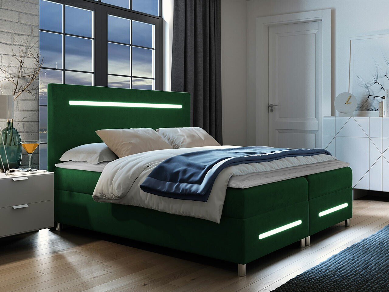 Boxspringbett Pluvia (Fresh 13)