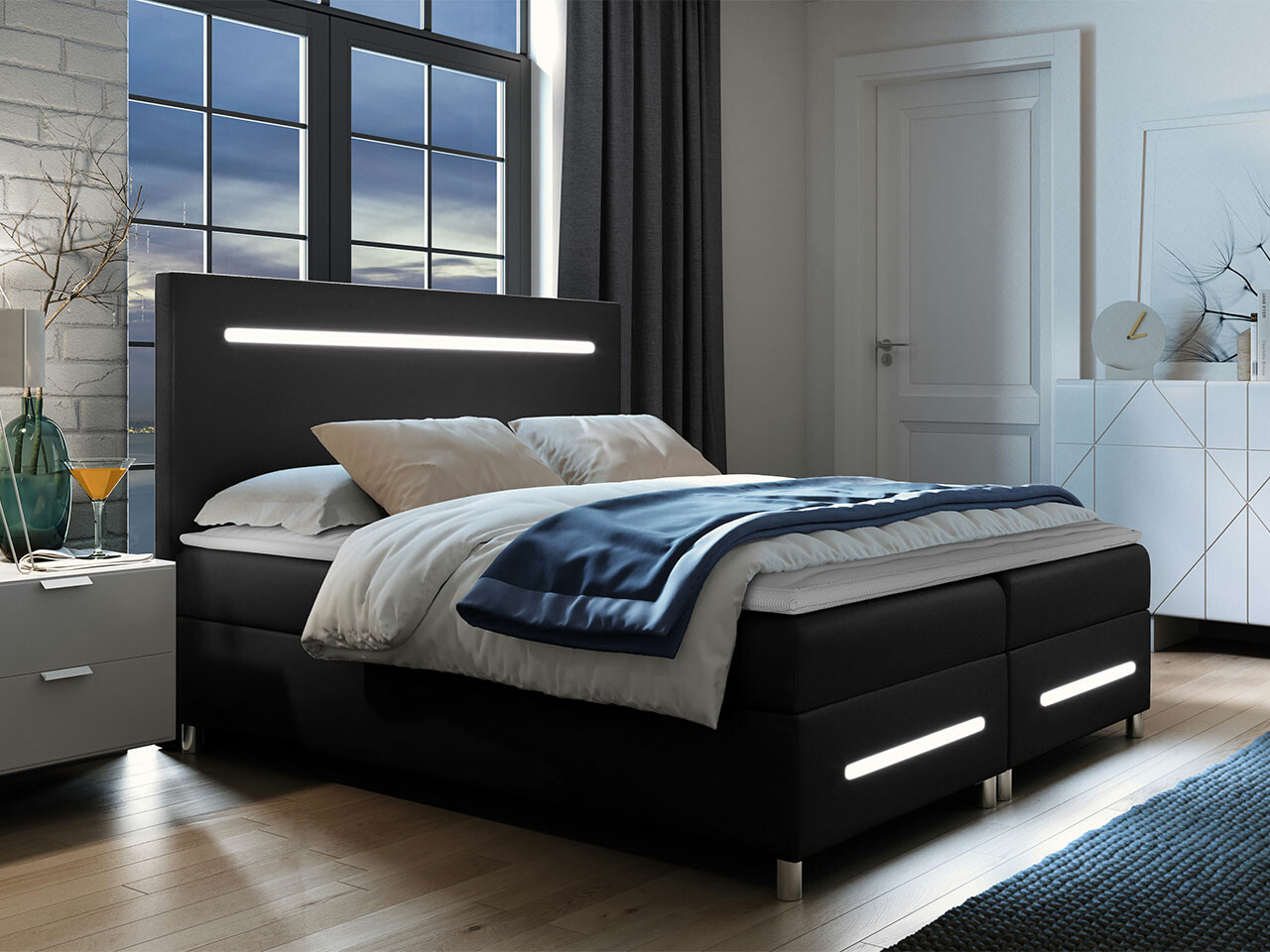 Boxspringbett Pluvia (Soft 011)